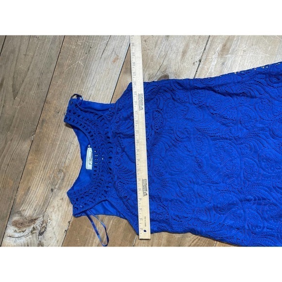 Women's J Howard Blue Lace Dress. Size 6 - Picture 4 of 4